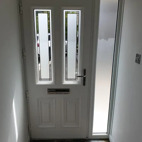 Composit door inside